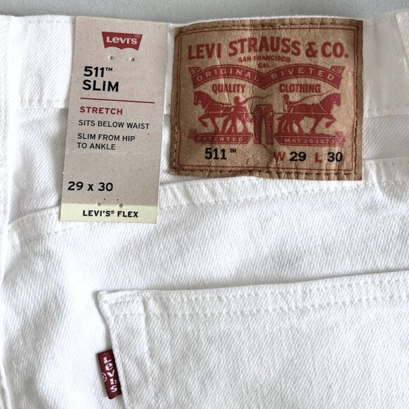 Levi's 511 Slim Fit Jeans "Why So Frosty" Size 29x30 New With Tags - Picture 3 of 5